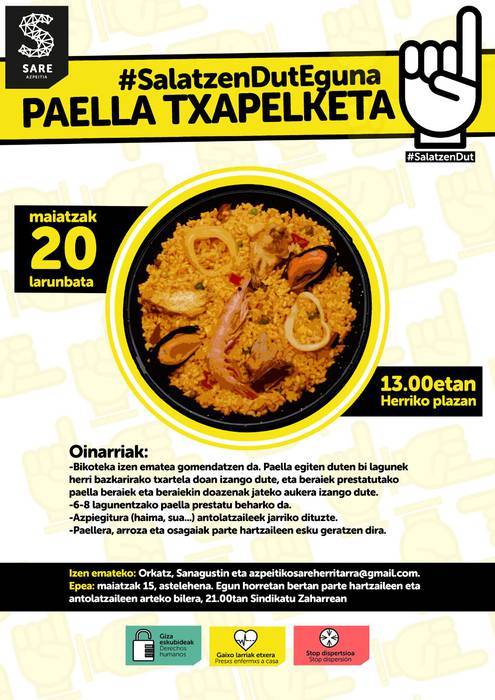 Paella txapelketarekin dator aurtengo Salatzen Dut Eguna