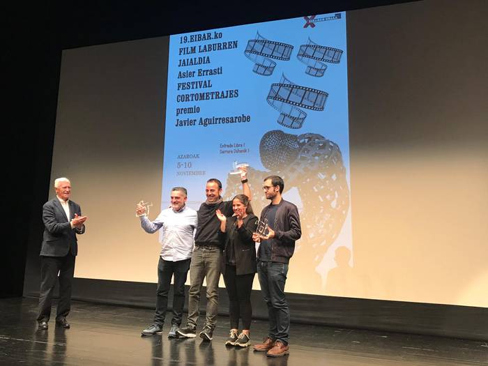 Euskarazko film laburrik onenaren saria jaso du 'Lekaime'-k, Eibarko Asier Errasti jaialdian