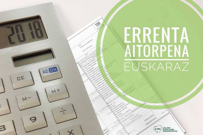 Errenta aitorpena euskaraz egiteko deia egin du Uemak