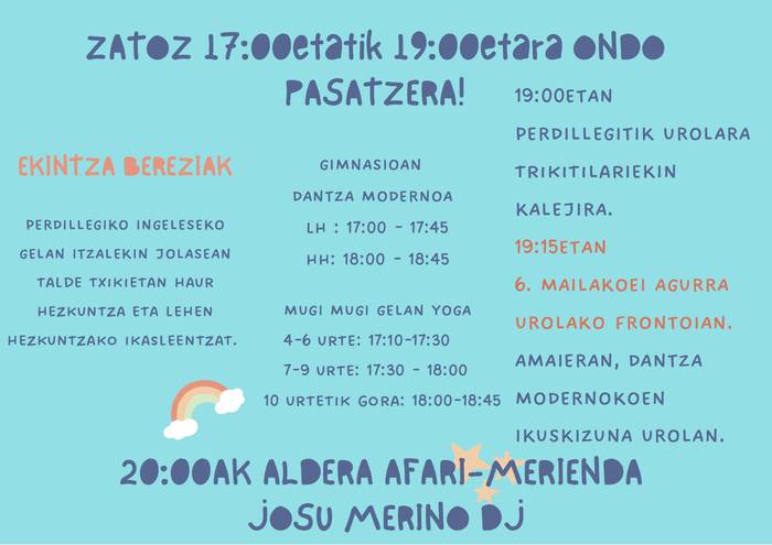 Ikasturte bukaerako festa, Karmelo Etxegarain