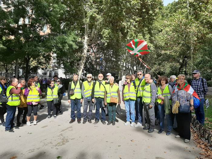 Azpeititik Madrilera, pentsio duinak aldarrikatzera