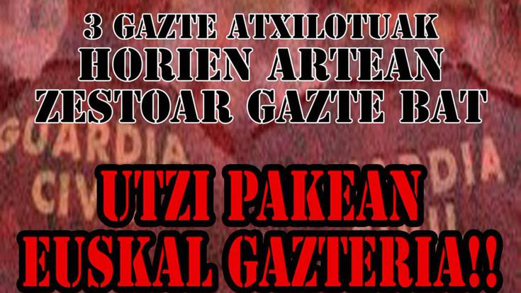 Guardia Zibilak alde egin behar du, bakean eta bizikidetzan aurrera egiteko izateko